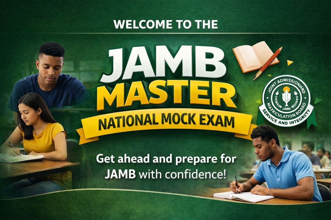 JAMB Master National Mock Exam — Get ahead and prepare for JAMB with confidence