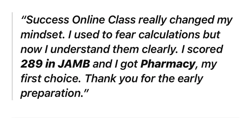 Student testimonial: scored 289 and got Pharmacy
